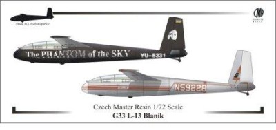 CZECHMASTER CMRG72033 1/72 LET L-13 Blan?­k - Czech marking + Internation