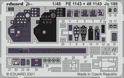 Eduard FE1143 1/48 Ju 188 (REV)