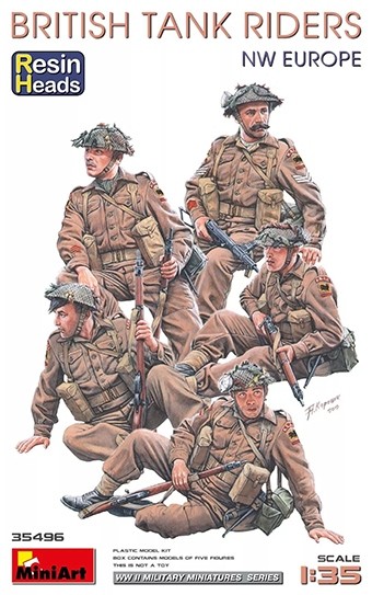 Miniart 35496 British Tank Riders NW Europe (5 fig.) 1/35