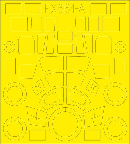 Eduard EX661 Mask 1/48 Si 204D TFace (SP.HOB.)