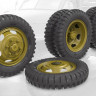 Fury Models 35059 Sagged wheel set for US 2,5t Truck (non directional, Firestone) 1/35