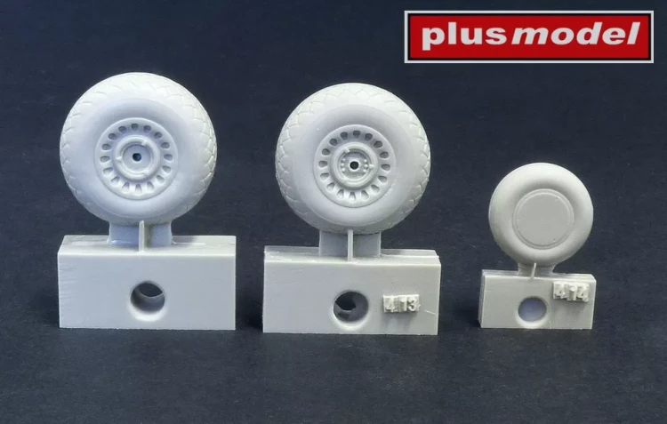 Plusmodel AL4025 B-26 Marauder wheels early (diamond tread) 1/48