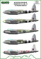 Model Maker Decals D72099A de Havilland DH-98 Mosquito F.B. Mk.VI in Polish service 1/72