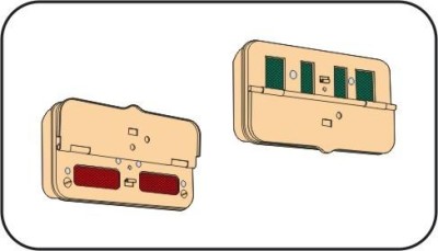 CMK B35037 Germ. Distance rear lights&quot;Notek&quot;WWII 1/35