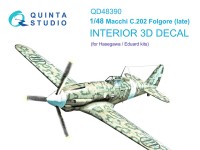 Quinta studio QD48390 Macchi C.202 Folgore поздний (Hasegawa/Eduard) 1/48