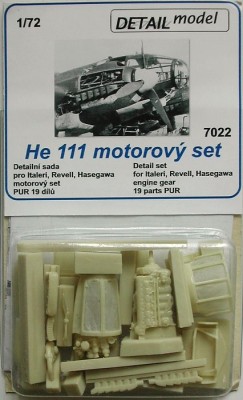 Detail Model DETMO7022 1/72 He 111 Engine Set 19pcs. (ITA/REV/HAS)