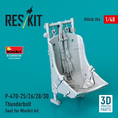 Reskit U48204 P-47D-25/26/28/30 Thunderbolt Seat (MINA) 1/48