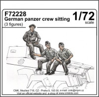 CMK F72228 German panzer crew sitting (3 fig. ) 1/72