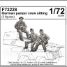 CMK F72228 German panzer crew sitting (3 fig. ) 1/72