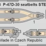Eduard FE1433 P-47D-30 seatbelts STEEL (MINA) 1/48