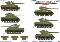 Colibri decals 35078 M4A2 Sherman (76) - in Red Army III 1/35