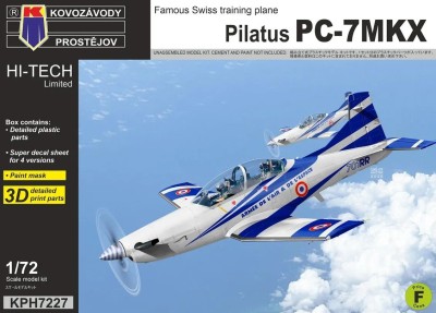 Kovozavody Prostejov H7227 Pilatus PC-7MKX (4x camo) HI-TECH 1/72