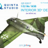 Quinta studio QD32017 Me 163B (для модели Meng) 3D декаль интерьера кабины 1/32