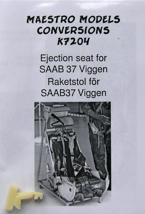 Maestro Models MMCK-7204 1/72 Ejection seat for SAAB 37 Viggen