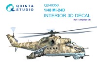 Quinta studio QD48356 Ми-24Д (Trumpeter) 3D Декаль интерьера кабины 1/48