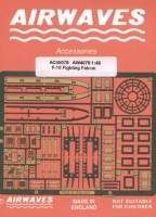 Airwaves (etched) AEC48075 Lockheed-Martin F-16 Fighting Falcon 1/48