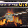 Trumpeter 01903 Модель-копия автоматических винтовок AR15/M16/M4 FAMILY- M16A1 1/3