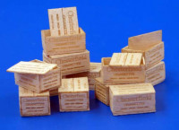 Plus model 480 1/35 US wooden crates for cigarettes type II.