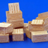 Plus model 480 1/35 US wooden crates for cigarettes type II.
