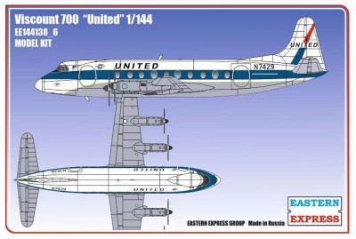 Восточный Экспресс 144138-6 Viscount 700 UNITED (Limited Edition) 1/144