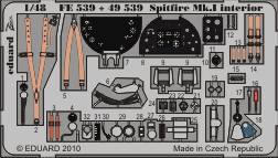 Eduard FE539 Spitfire Mk.I interior S.A.