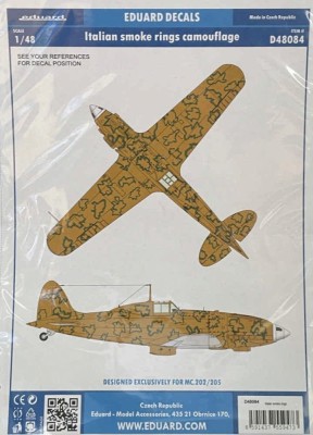 Eduard D48084 Decals Italian smoke rings camouflage 1/48