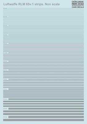 Print Scale 041-camo Luftwaffe RLM 65v.1 strips (wet decals)