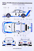 Reji Model JM324 1/24 Porsche 935 K2 1978 DRM ADAC Int.N?rburgring