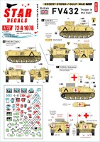 Star Decals 72-A1078 Desert Storm # 2.British FV 432 Trojan in the Gulf 1990-91 1/72
