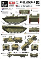 Star Decals STAR35953 Australian Tanks and AFVs. LVT-4 Water Buffalo and M19 Diamond Tank transporter 1/35