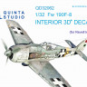Quinta studio QD32062 Fw 190F-8 (для модели Revell) 3D Декаль интерьера кабины 1/32