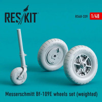 Reskit RS48-0339 Messerschmitt Bf-109E wheels set (weighted) 1/48