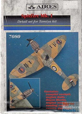 Aires 7080 Supermatine SPITFIRE Mk. I detail set 1/72