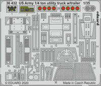 Eduard 36432 SET US Army 1/4 ton utility truck w/ trailer (TAKO