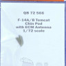 QuickBoost QB72566 F-14A/B Tomcat chin pod w/ ECM antenna (HAS) 1/72