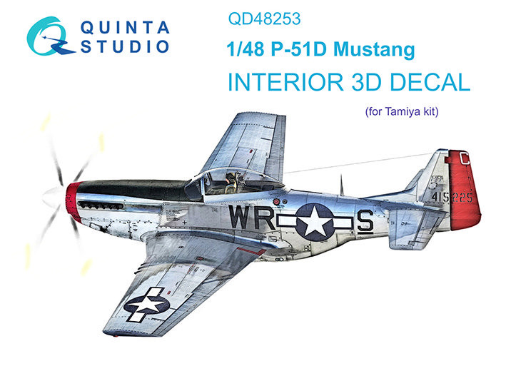 Quinta studio QD48253 P-51D (Tamiya) 3D Декаль интерьера кабины 1/48