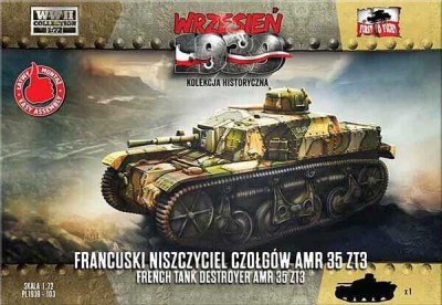 First To Fight FTF-72103 AMR 35 ZT3 French Tank Destroyer 1/72