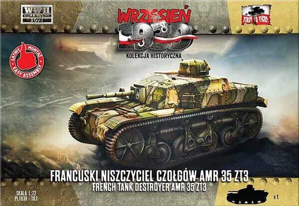 First To Fight FTF-103 AMR 35 ZT3 French Tank Destroyer 1/72