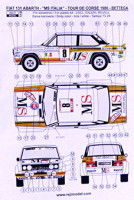 Reji Model DECRJM115 1/24 Fiat 131 Abarth 'MS' (de Corse 1980/RMC 1981)