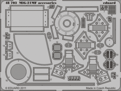 Eduard 48703 MiG-21MF accessories