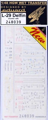 HGW 248039 STENCILS L-29 Delfin (EDU/AMK) 1/48