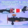 Kora Model KPK72100 Bf 109G-6 & Fw 44J Finnish Post War 2-in-1 1/72
