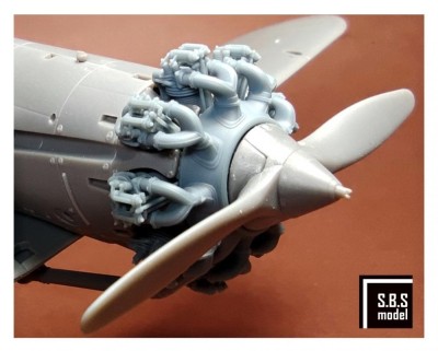Sbs Model 48091 Bristol Bulldog Eng.cylinders w/o Rocket cov. 1/48