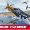 Airfix 05138 North-American P-51D Mustang (Filletless Tails) 1/48