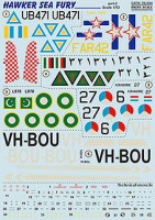 Print Scale 72-334 Hawker Sea Fury - part 2 (wet decals) 1/72