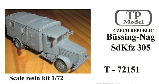 TP Model T-72151 Bussing-Nag SdKfz 305 1/72