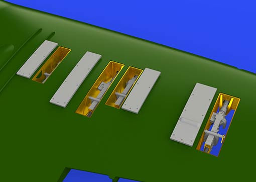 Eduard 648581 BRASSIN 1/48 Spitfire Mk.I gun bays (EDU)