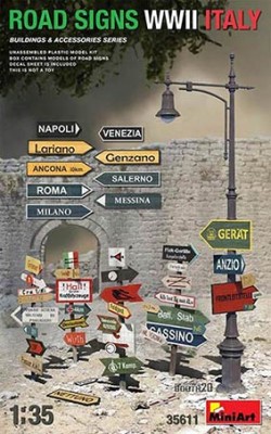 Miniart 35611 1/35 Road Signs WWII Italy