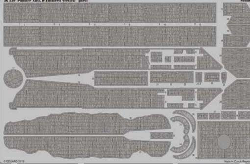Eduard 36330 Panther Ausf. D Zimmerit Vertical 1/35