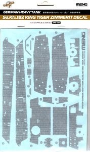 Meng Model SPS-039 Kingtiger Zimmerit Decal 1/35